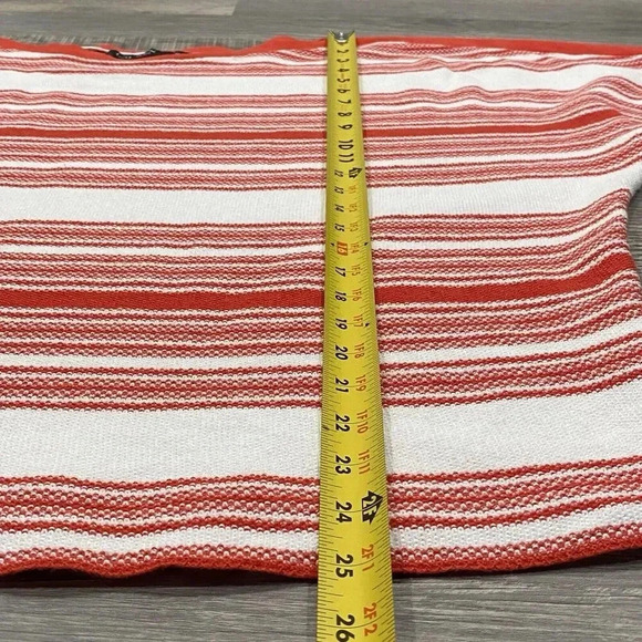 Ralph Lauren Striped S/S Knit Sweater Blouse Top Womens 2X Linen‎ Boxy Boat neck - Picture 9 of 12